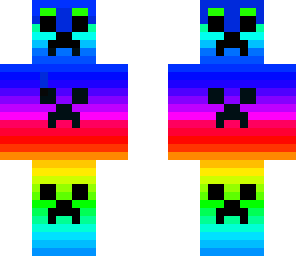 rainbow creeper with a helm