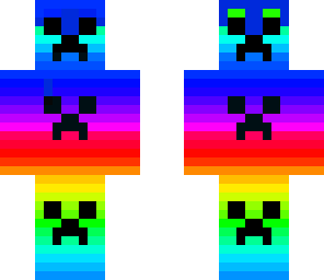 rainbow creeper with creeper helm
