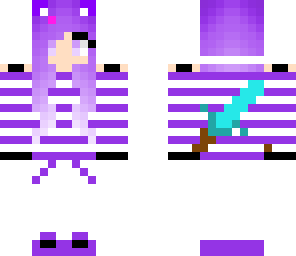 purple cute girl