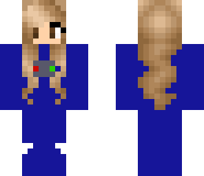 blue jumpsuit girl