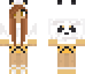 yellow and orange panda girl