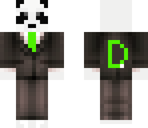 panda with suit and d