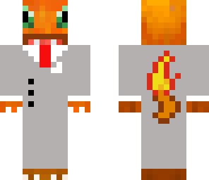 charmander in a suit