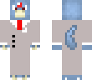 golduck in a suit