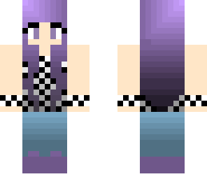 purple haired girl