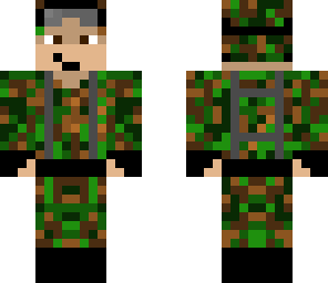 soldado de camuflaje de jungla arreglado