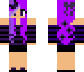 edited purple girl gothic