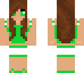 neon green girl