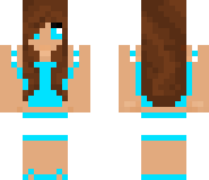 neon teal girl