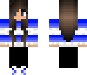 blue winter girl