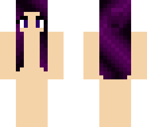 purple hair girl base by el_mcgirl220