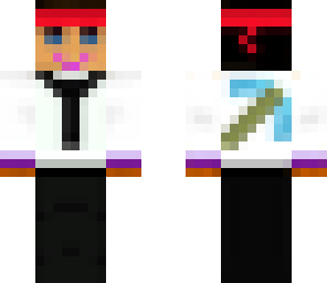 dude with a tie and pickaxe