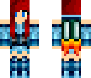 redhead minecraft universal female skin