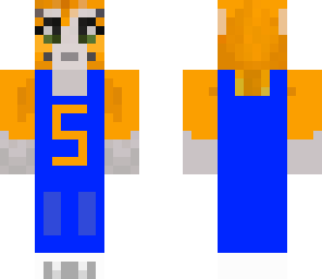 a stampy in overalls
