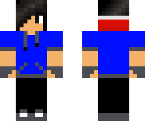 blue hoodie