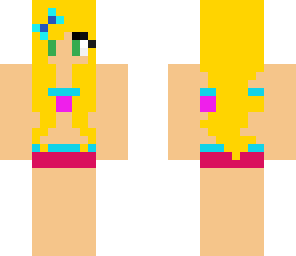 blond in a bikini
