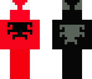 spider man red and black