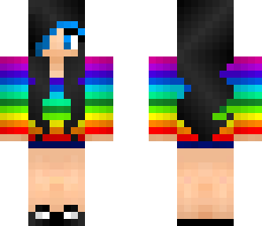 rainbow shirt girl