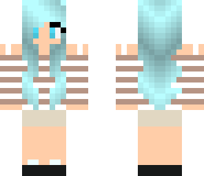 blue cute girl