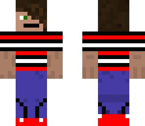 red white and black shirt guy