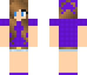 cute purple plaid girl