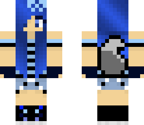 edited blue wolf girl