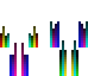 raibow white cool lines