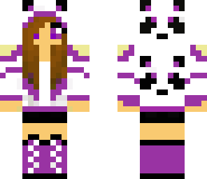 purple panda girl