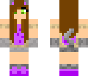 purple cat girl