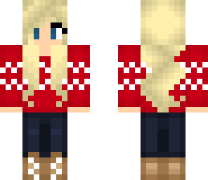 red sweater girl