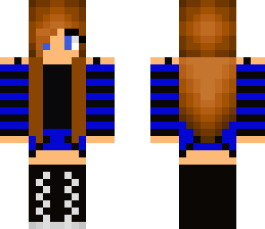 black and blue girl