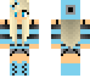 girl with blue bow