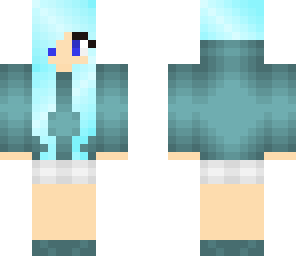 blue haired cutie