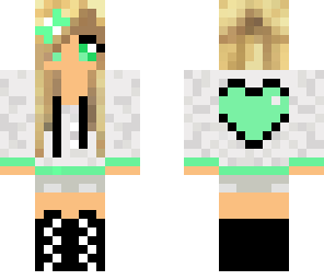 fixed green heart girl