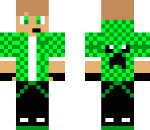 green hooded teen