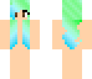 blue to green hair base