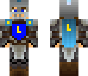 warrior with coat of arms
