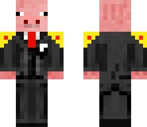 pig in  suit