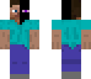 enderman cyborg steve