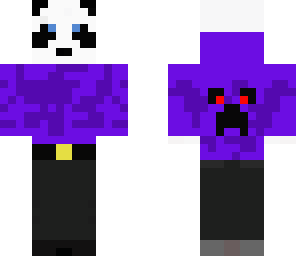 purple sweater panda