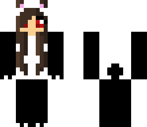 cute girl in panda suit