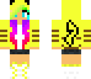 rainbow girl pikachu