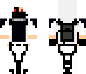 assassin in white and black