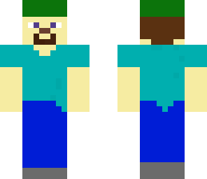 edited white steve with hat