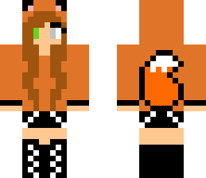 cute fox girl with blind eye