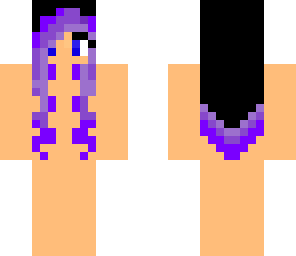 purple hair base girl