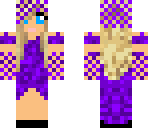 purple brides dress