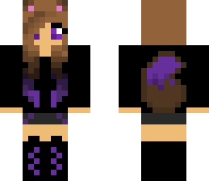 purple wolf girl