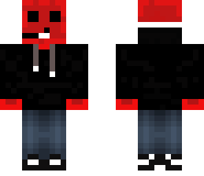 red slime with hoodie and gaming headset