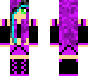 purple dj girl